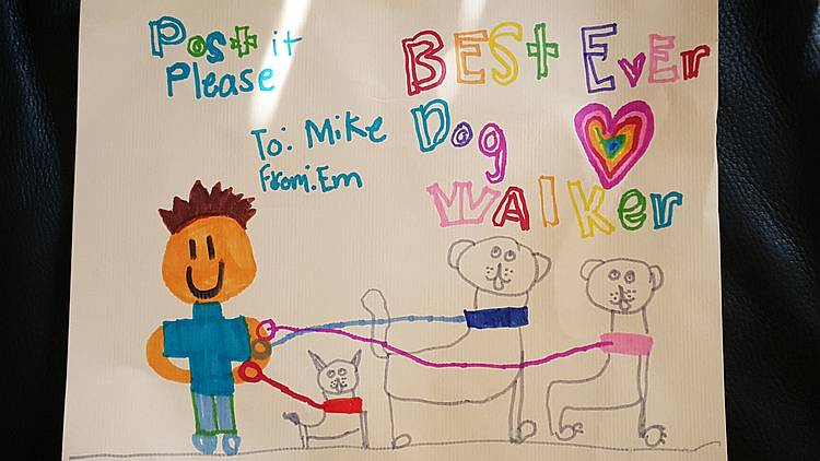 Awesome drawing from a client's young daughter Awesome drawing from a client's young daughter